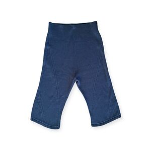 Mame Kurogouchi pants capri blue stretch small medium blue stretch